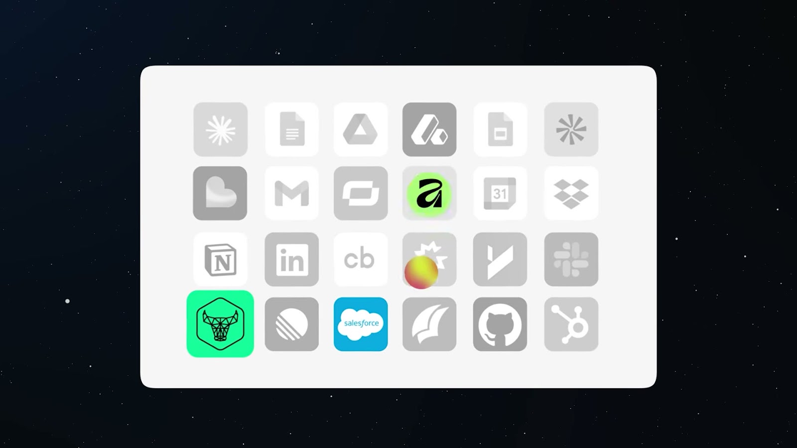 แอปที่ MCP เสียบ Claude เข้าไปได้จริง — Gmail, Google Drive, Calendar, Notion, Slack, Dropbox, Salesforce, GitHub, HubSpot ฯลฯ นี่แหละคือจุดที่ Claude เลิกแค่แนะนำ แล้วเริ่มลงมือในเครื่องมือที่คุณใช้อยู่ (เฟรมจากคลิป ช่อง Edwina - Voice of AI)